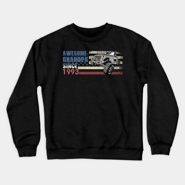 Vintage Mom 1993 Jeep Lover Gift For Mothers Day Crewneck Sweatshirt by binhminh27